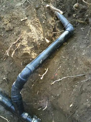 fixed sewer line