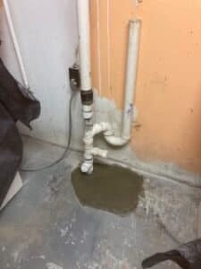 Laundry drain after B&L cleaning service